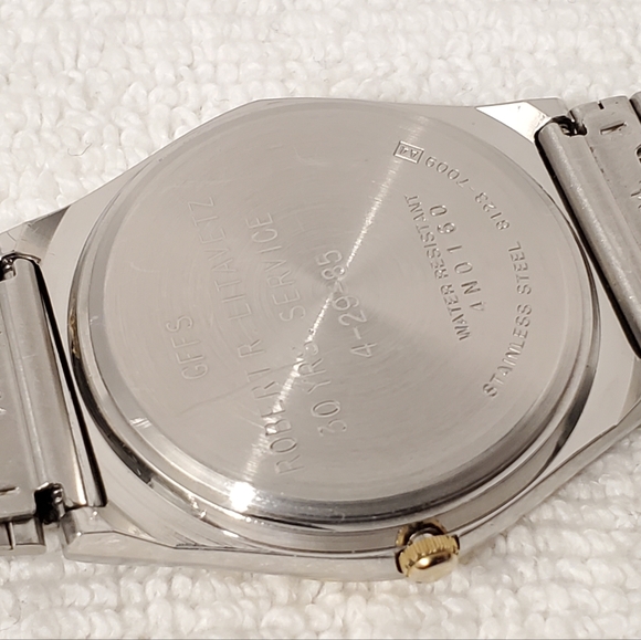 Vintage Seiko SQ Men's Stainless Steel Silver Dial Watch Day Date Five Jewels - Picture 8 of 11